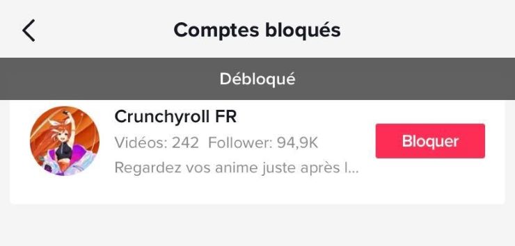 Débloquer compte Tiktok (Geek Junior) Compte débloqué E5