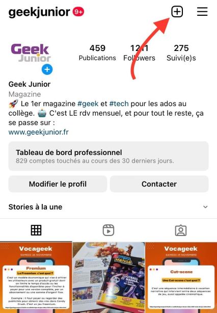 Profil Instagram Geek Junior_MusiquePublication