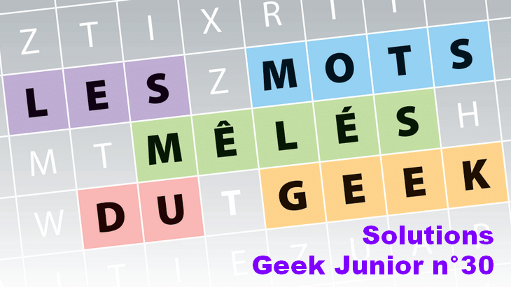 Geek Junior n°30 Mots mêlés