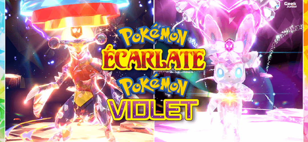 Carchacrok et Nymphali dans Pokémon Écarlate et Violet