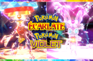 Carchacrok et Nymphali dans Pokémon Écarlate et Violet