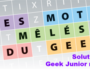 Jeu mots mêlés Geek Junior n°32