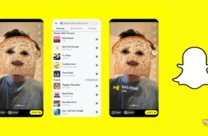 Nouveautés Snapchat recommandations et synchronisation des chansons