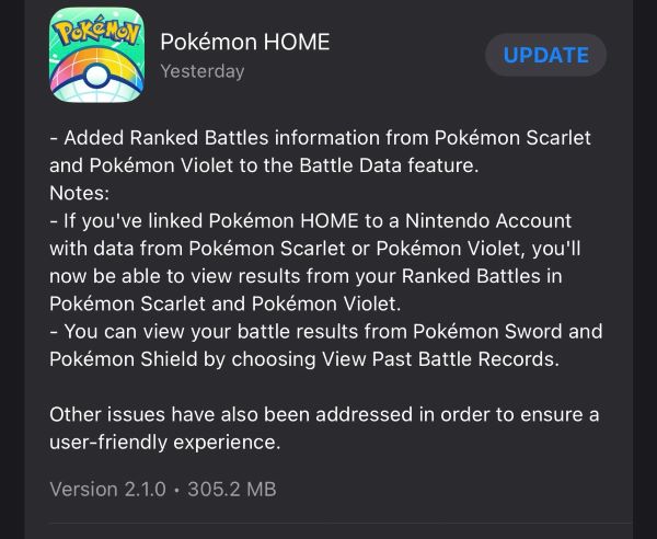 Pokémon Home Ecarlate Violet