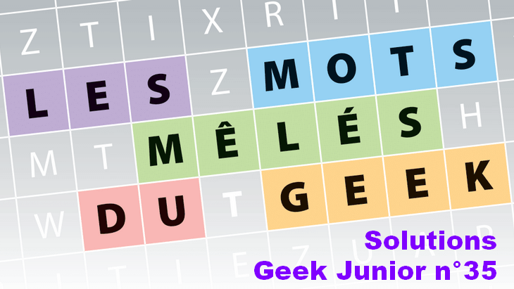 Geek Junior n°35 - solutions