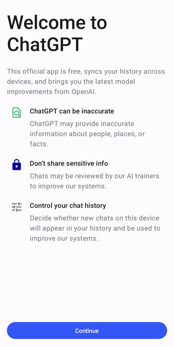 chatgpt screen Android