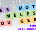 Geek Junior n°38 - Mots mêlés solution