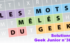 Geek Junior n°38 - Mots mêlés solution