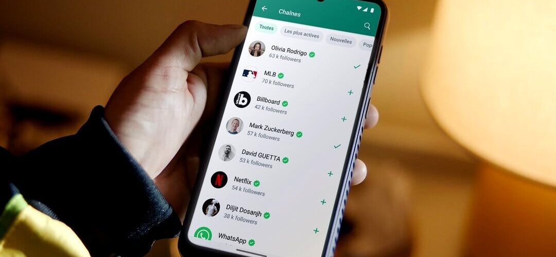 chaines whatsapp