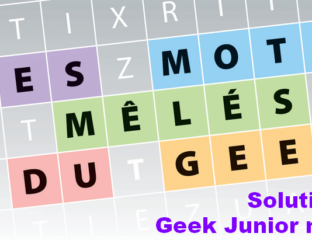 Mots mêlés Geek Junior n°41