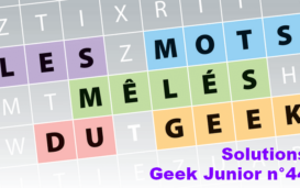 Geek Junior mots mêlés n°44