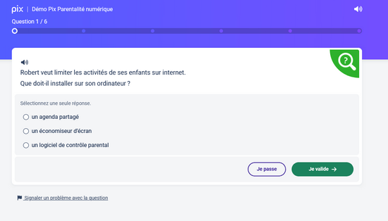 Démo Pix Parentalité