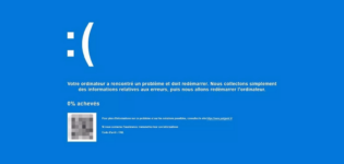 écran bleu Microsoft