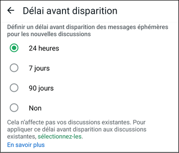 12 messages ephemeres