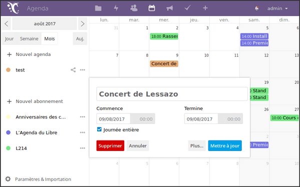 framagenda 3