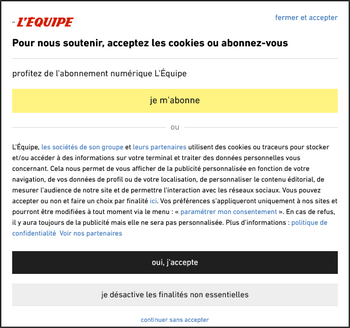 Screenshot lequipe