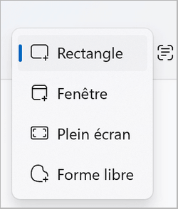 capture ecran forme